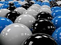 Обои, 3D обои, Ряды шаров